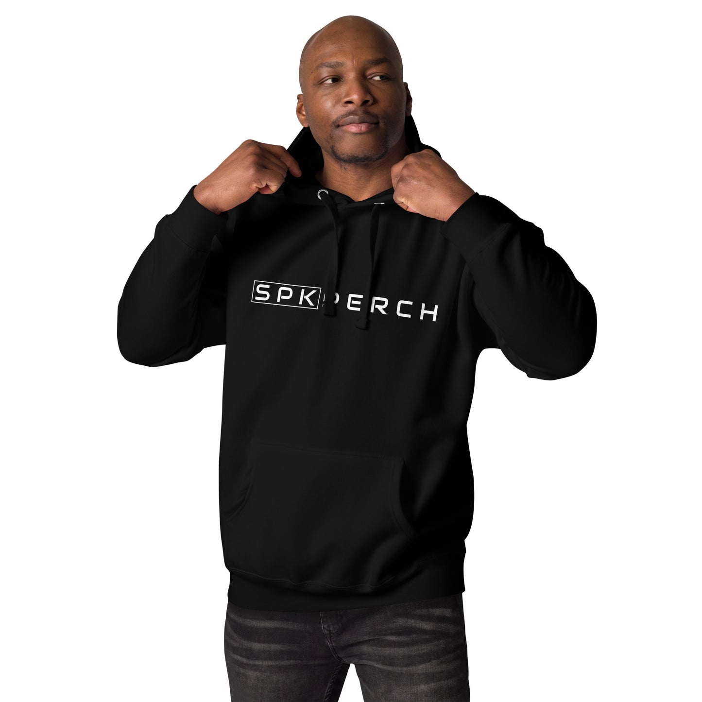 SPKPerch WHT Unisex Hoodie