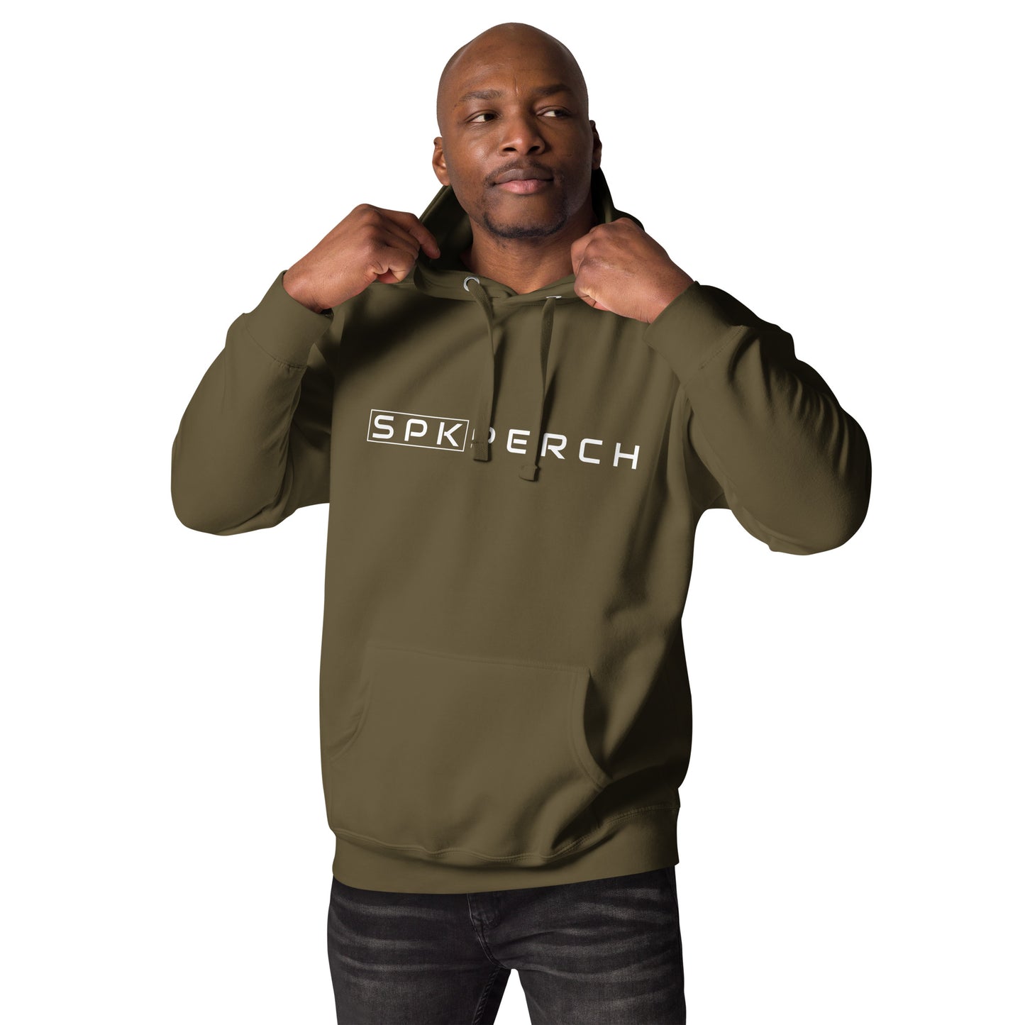 SPKPerch WHT Unisex Hoodie