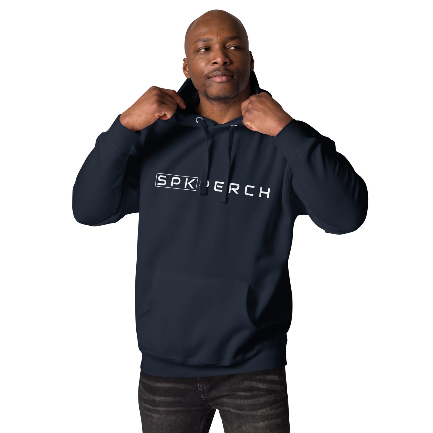 SPKPerch WHT Unisex Hoodie